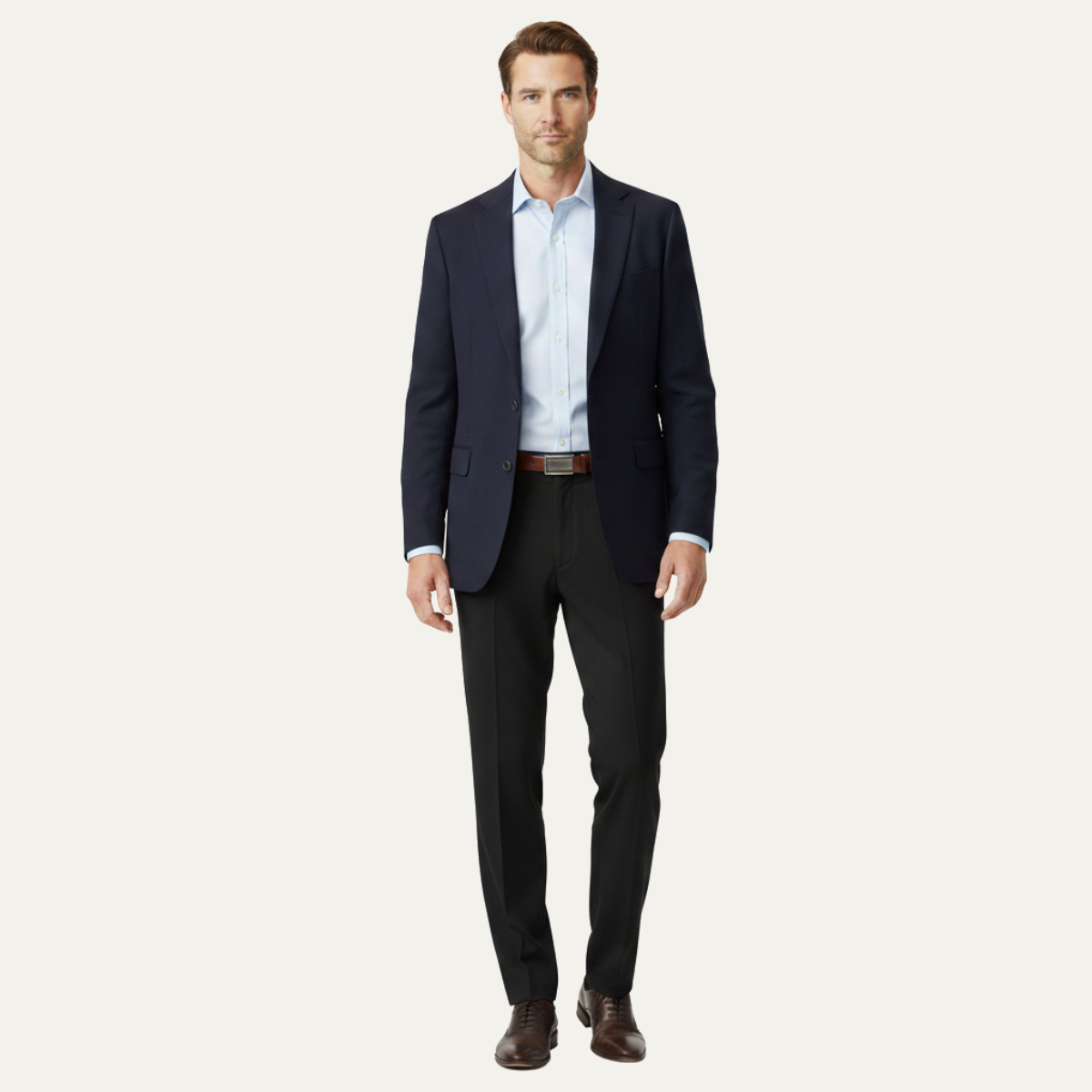 Lars | Men's Tailored Dress Pants Gray Straight Leg