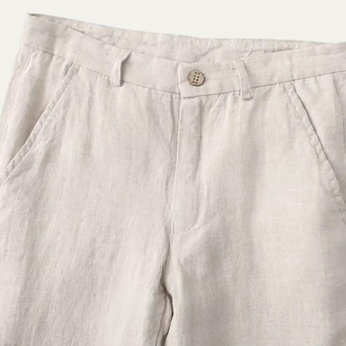 Knox | Men's Linen Pants Cream Relaxed Fit