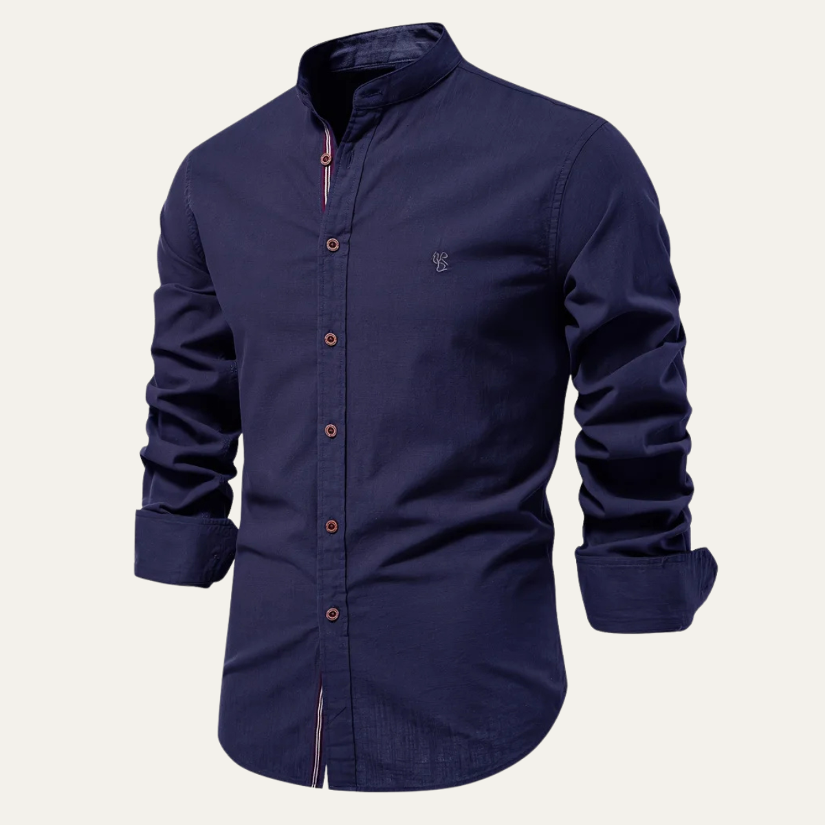 Beau | Men's Casual Cotton Button Up Shirt Black