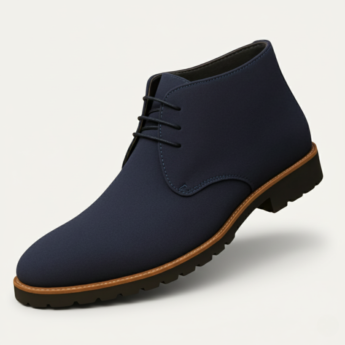 Beau | Men's Casual Suede Chukka Boots Navy