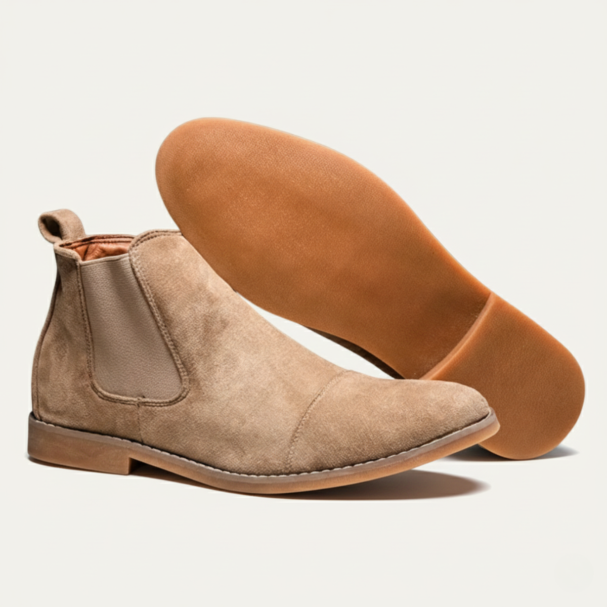 Hugo | Men's Chelsea Slip On Suede Boot Black