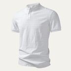 Dama Washington Beau men's henley shirt white short sleeve - view 6