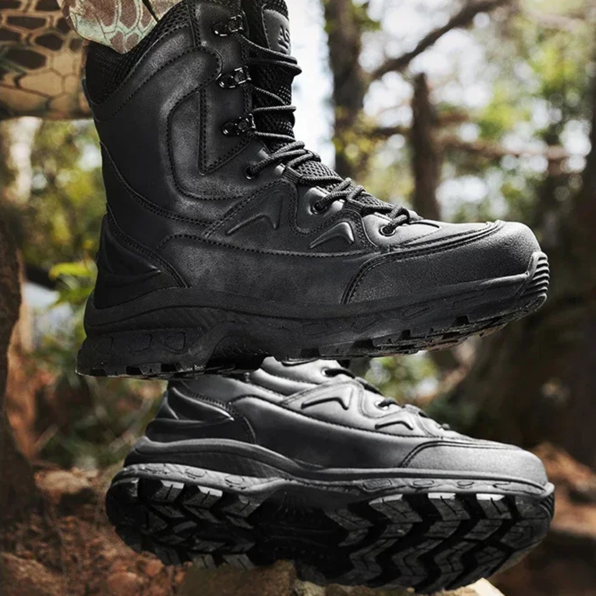 Bram | Men's Tactical Waterproof Hiking Boots Black