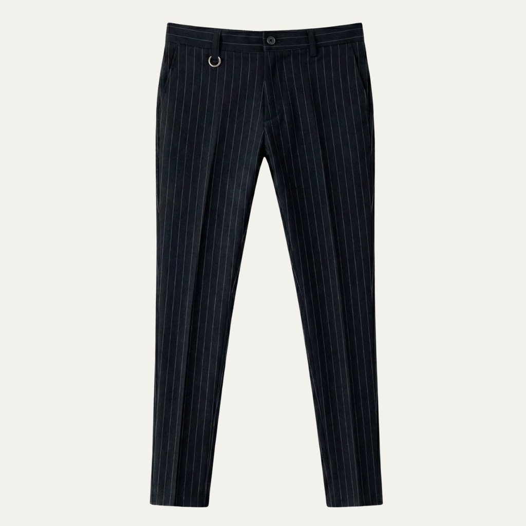 Dama Washington Cruz men's slim fit dress pants gray pinstripe - view 3