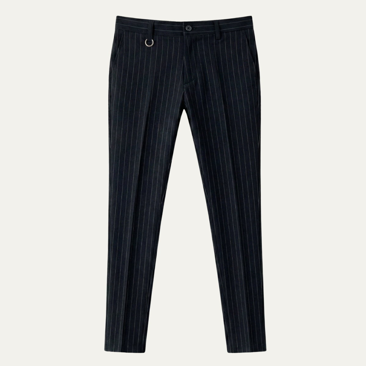 Cruz | Men's Slim Fit Dress Pants Gray Pinstripe