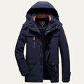 Dama Washington Axel men's winter parka navy hooded jacket warm lined - front view