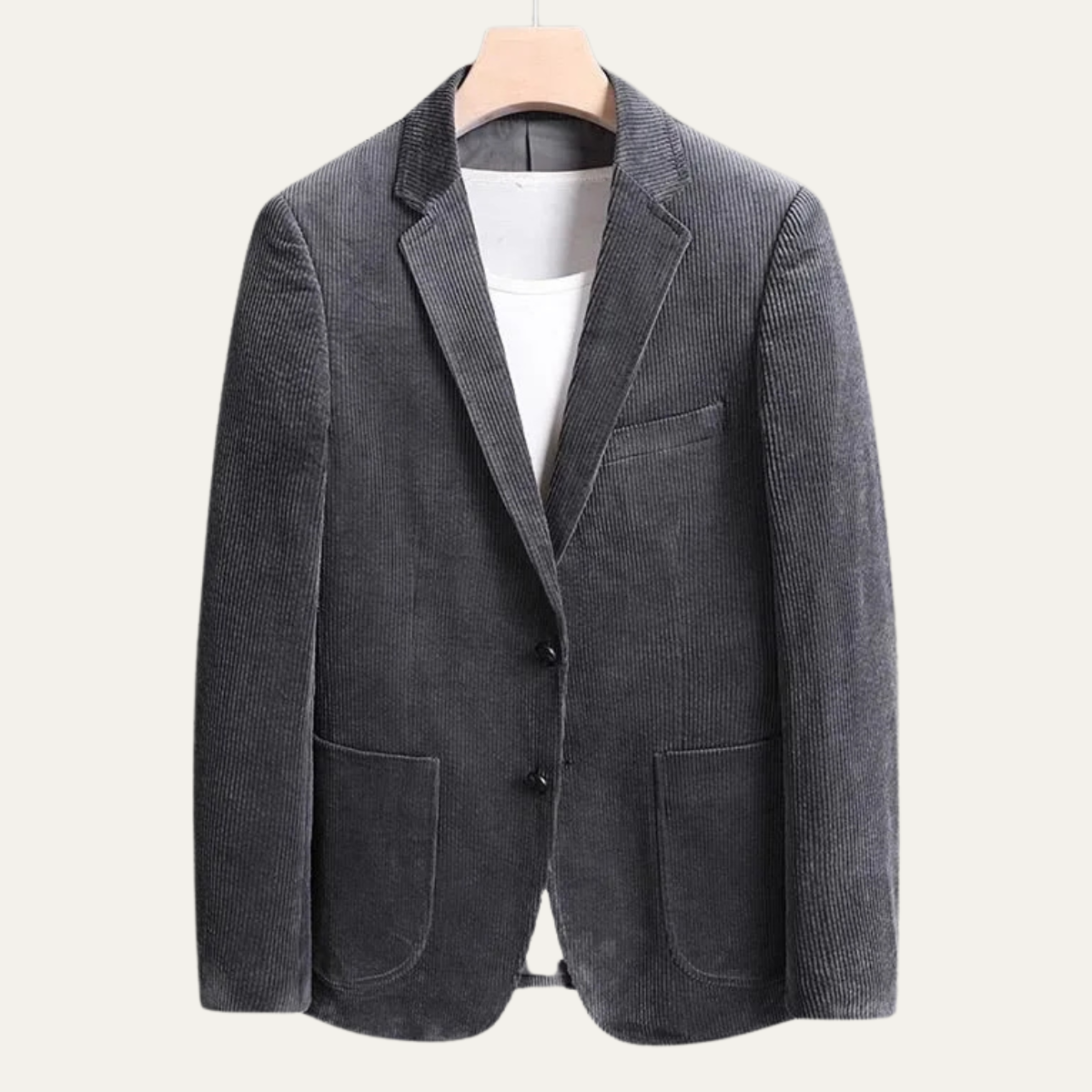 Beau | Men's Corduroy Blazer Brown Casual Button Up