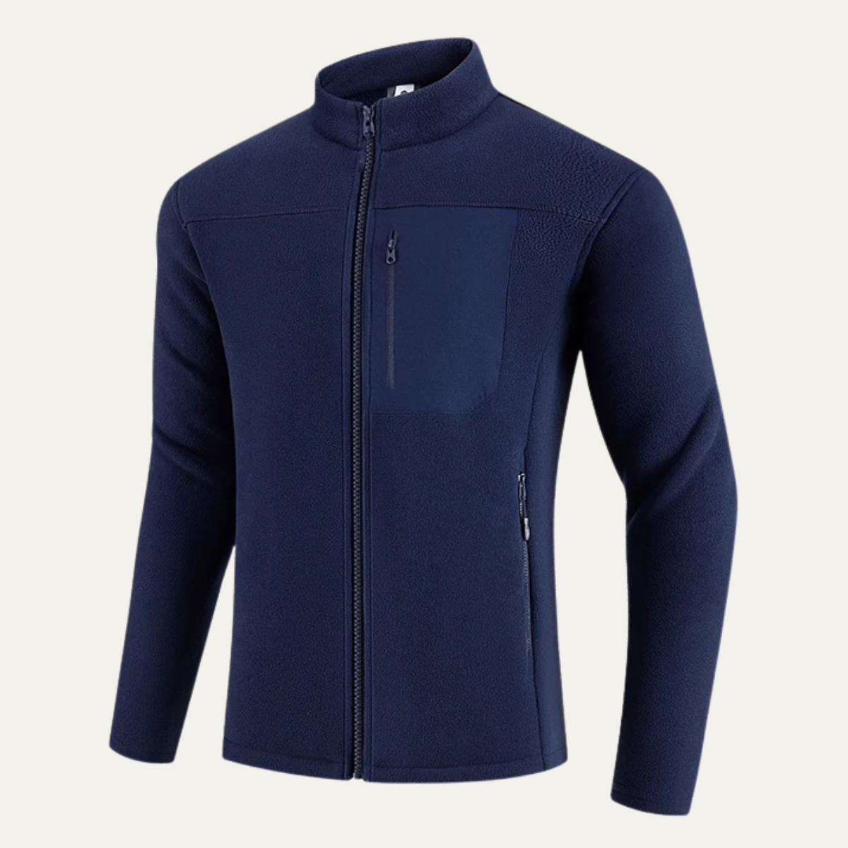 Blake | Men's Fleece Jacket Black Zip Up Thermal