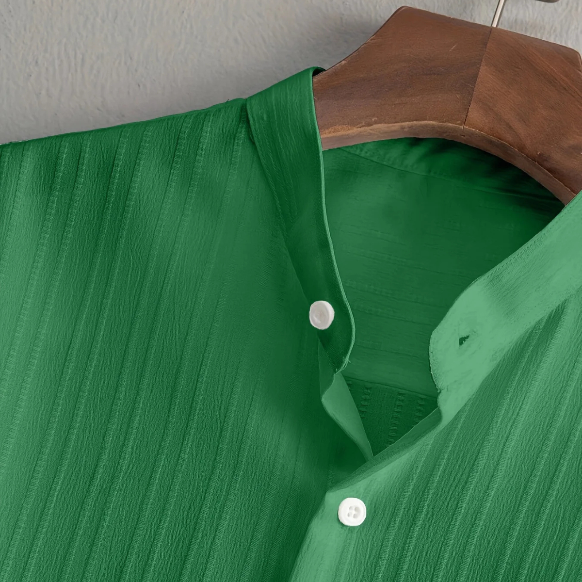 Caleb | Men's Casual Lounge Set Green Short Sleeve Shirt Pants