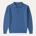 Dama Washington Sable men's knit polo sweater cream collared - view 3