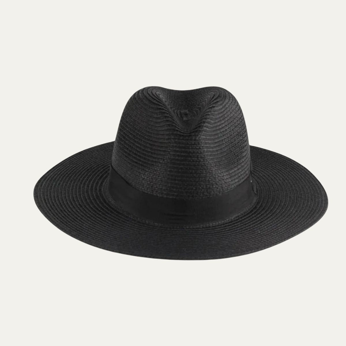 Paloma | Men's Straw Panama Hat Cream Black Band