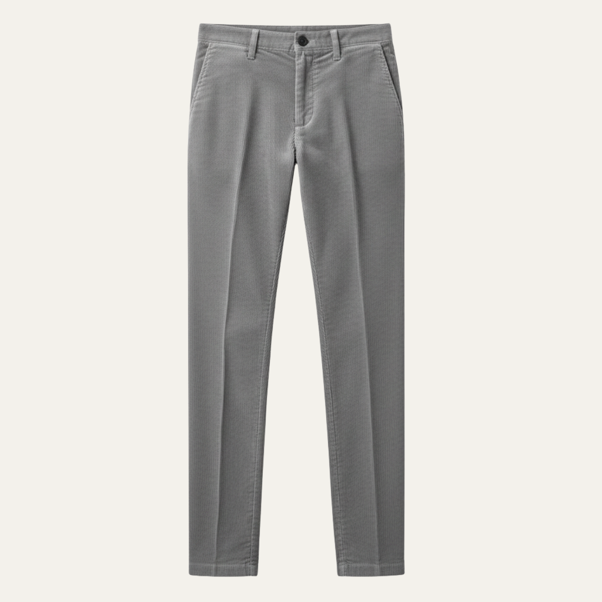 Jasper | Men's Cream Corduroy Pants Relaxed Fit Casual