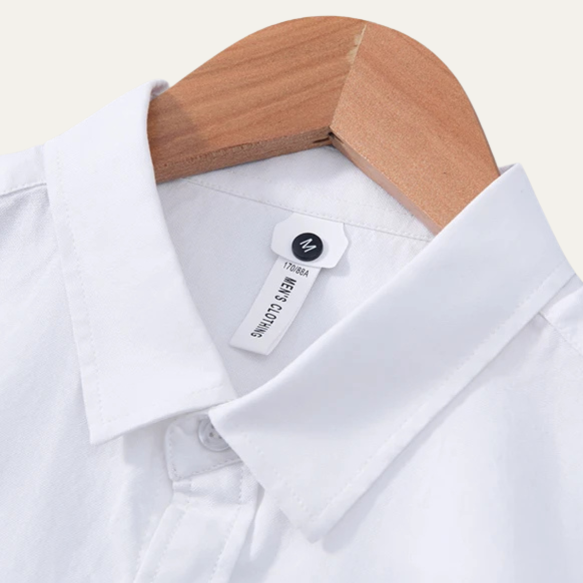 Callum | Men's Casual Button Up Shirt White Short Sleeve