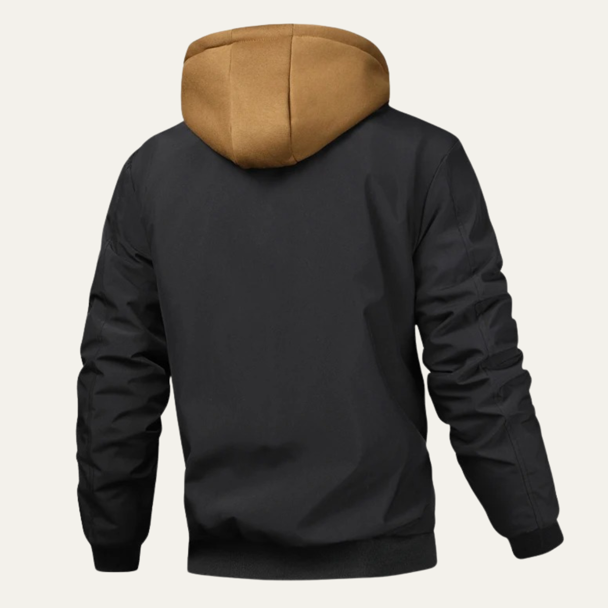 Ezra | Men's Puffer Jacket Black Hooded Quilted Winter Coat
