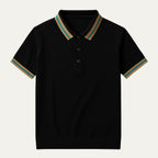 Dama Washington Thea men's striped polo shirt white teal - view 5