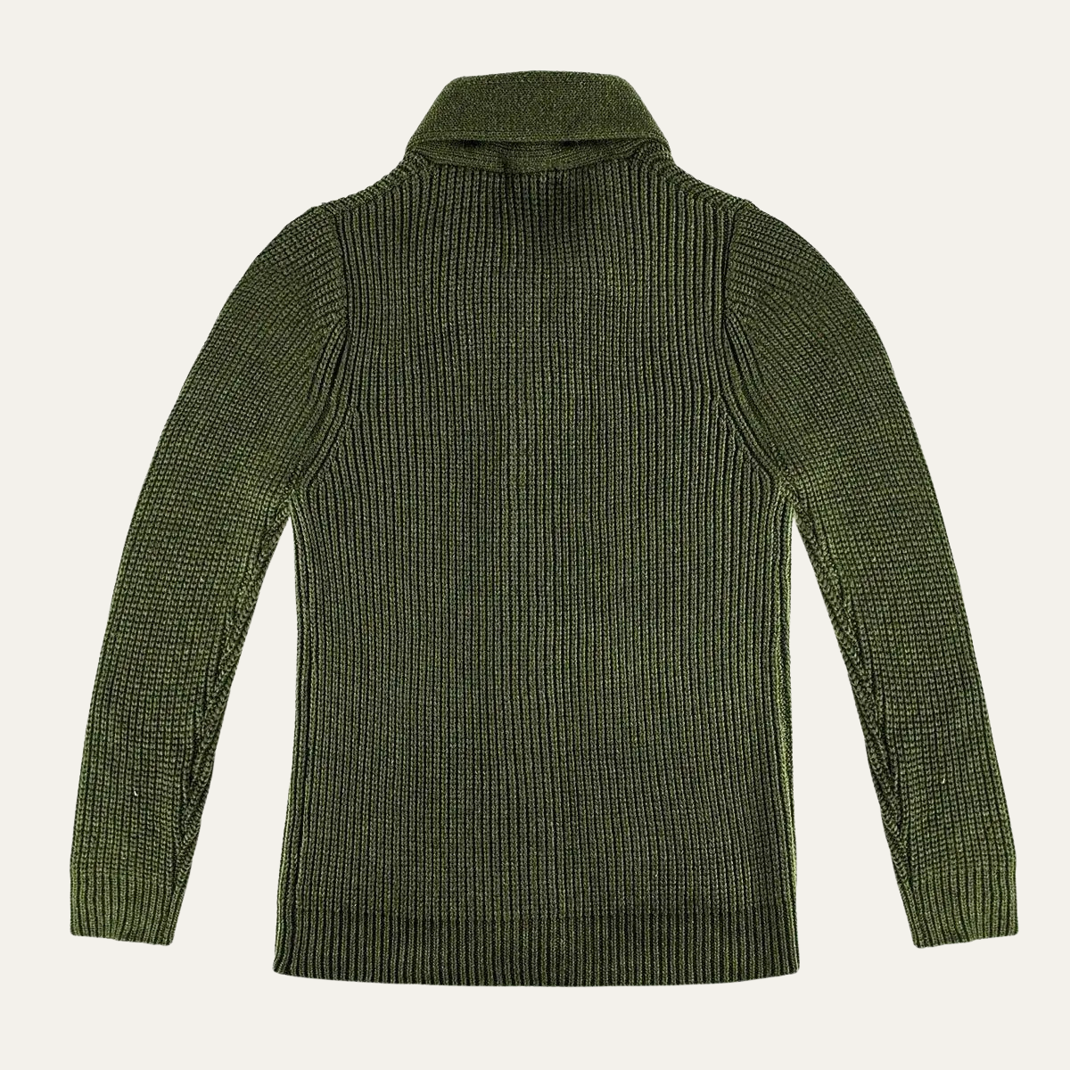 Callum | Men's Shawl Collar Cardigan Dark Gray Chunky Knit