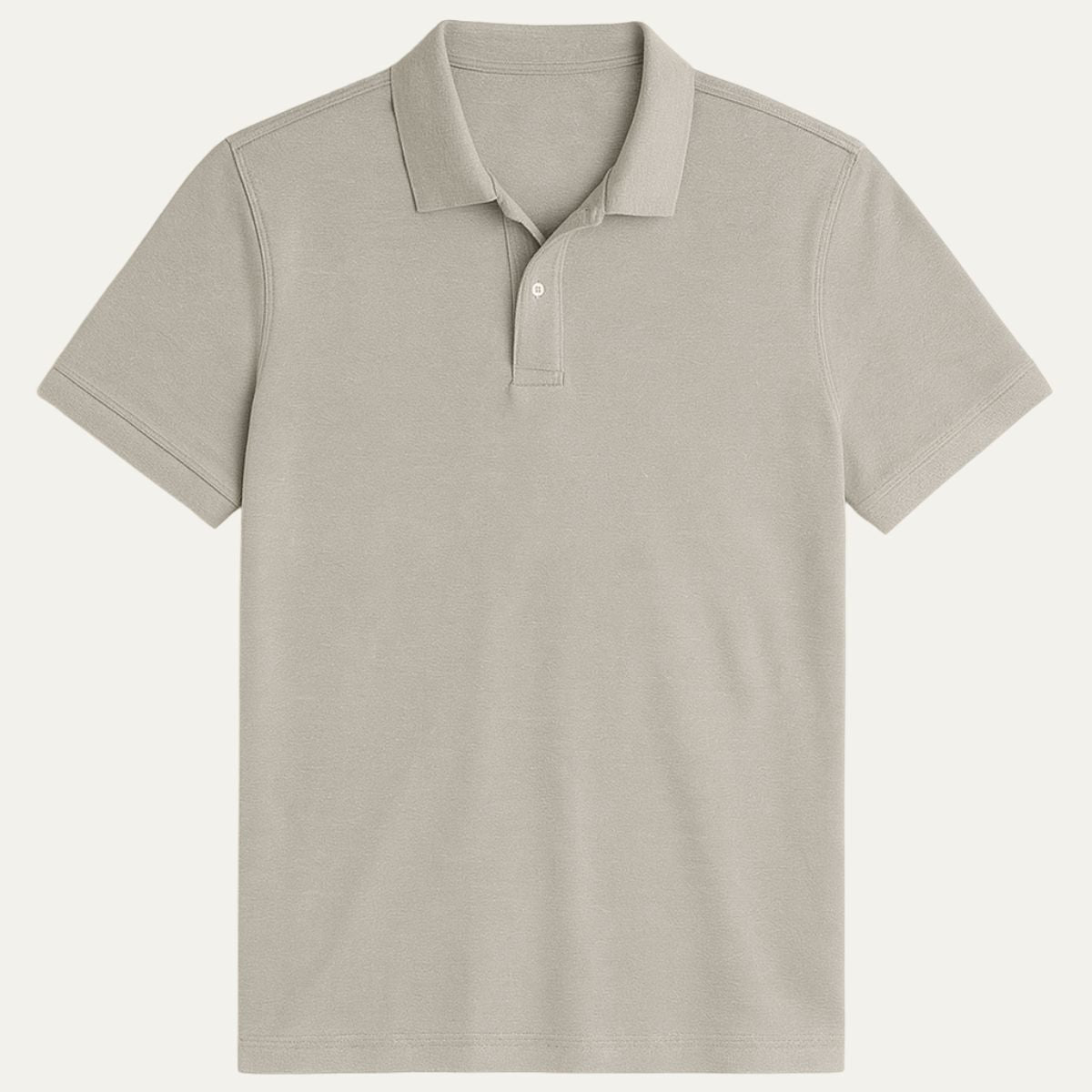 Axel | Men's Polo Shirt Cream Short Sleeve