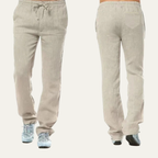 Dama Washington Callum men's relaxed linen pants black drawstring - view 2