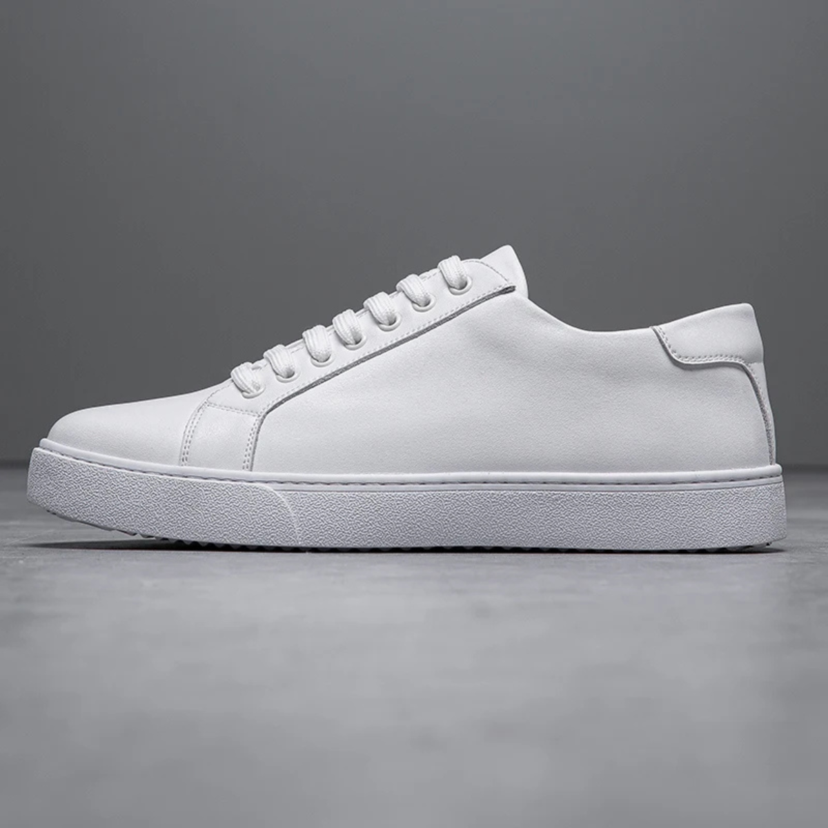 Kade | Men's Casual Lace Up Sneaker Brown White Sole