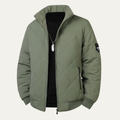 Dama Washington Callum men's quilted puffer jacket sage green - front view