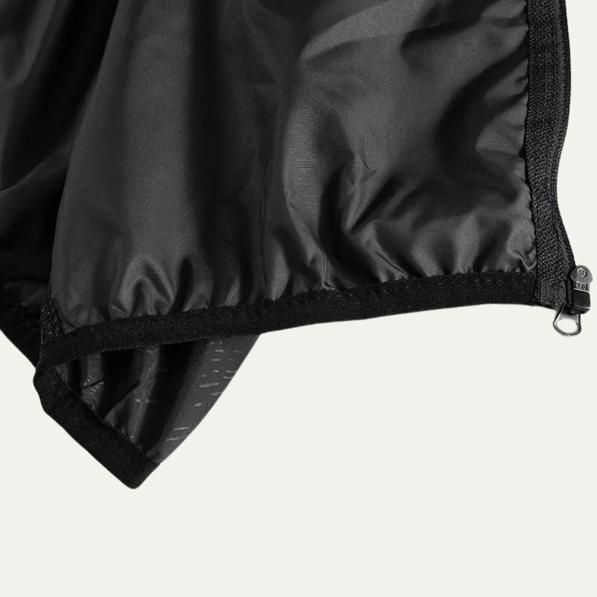 Flint | Men's Lightweight Windbreaker Black Hooded Waterproof
