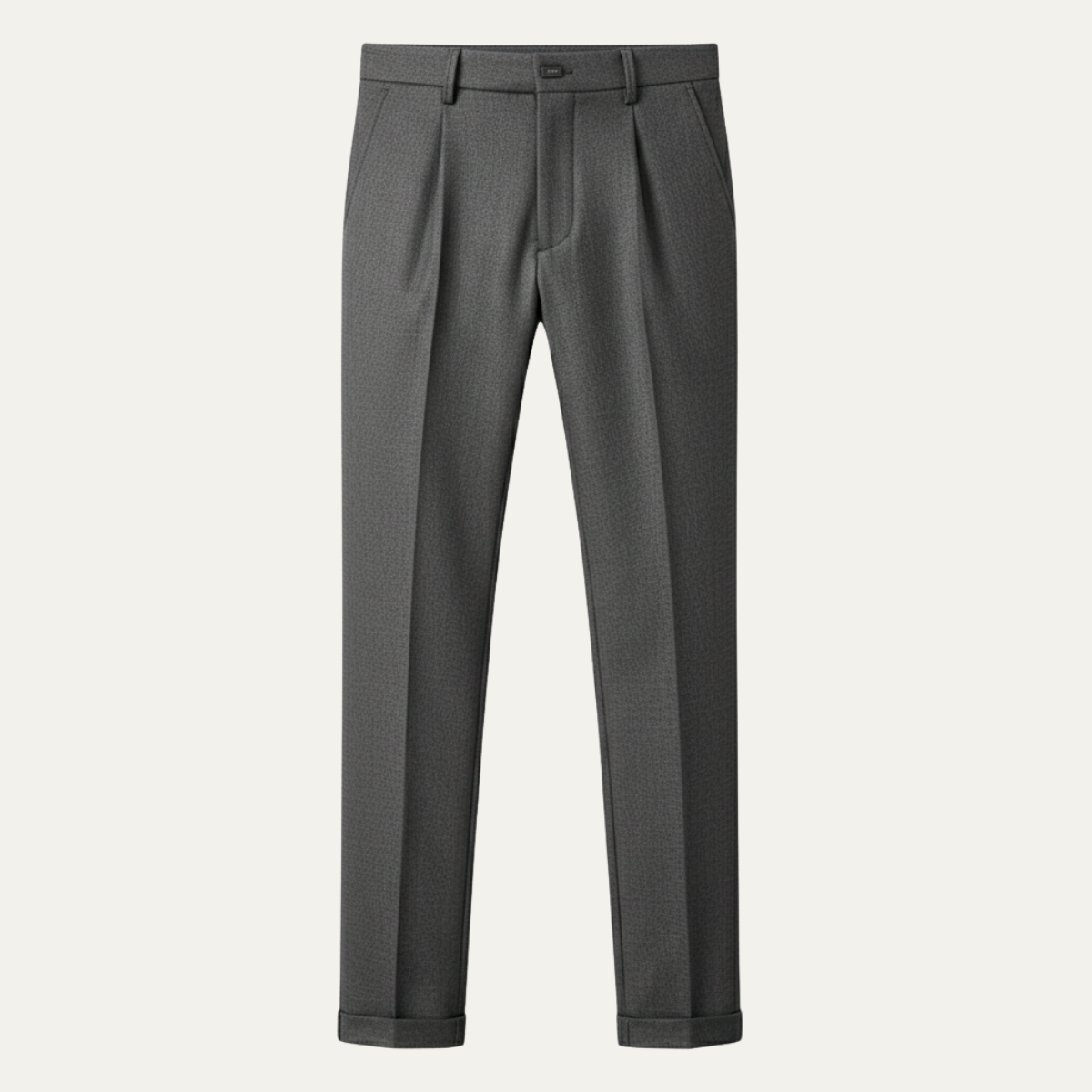 Blake | Men's Pleated Dress Pants Beige Tailored