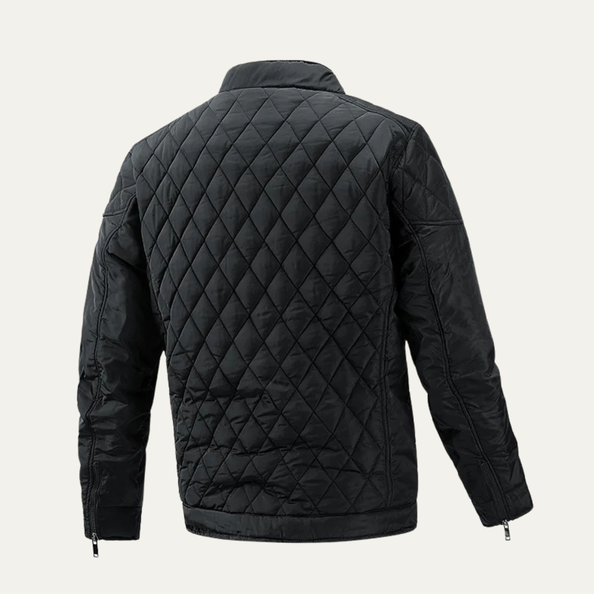 Axel | Men's Quilted Puffer Jacket Black