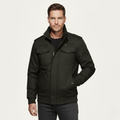 Dama Washington Voss men's utility jacket olive green fleece lined - front view