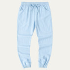 Dama Washington Axel men's linen joggers white lightweight summer pants - view 3