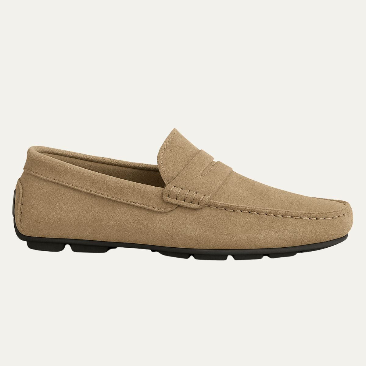 Dama Washington Corsica suede loafers khaki - front view