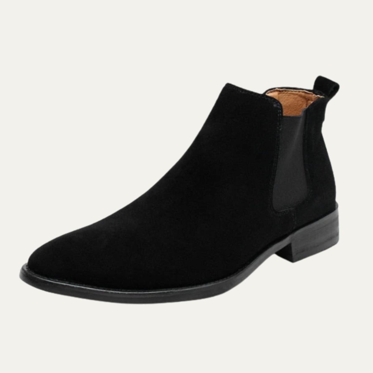 Axel | Men's Suede Chelsea Ankle Boots Black