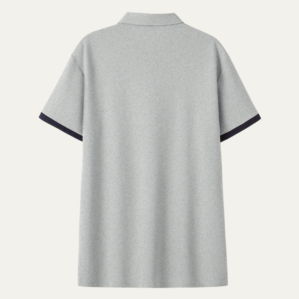 Hugo | Men's Golf Polo Shirt Gray Navy Stripe Short Sleeve