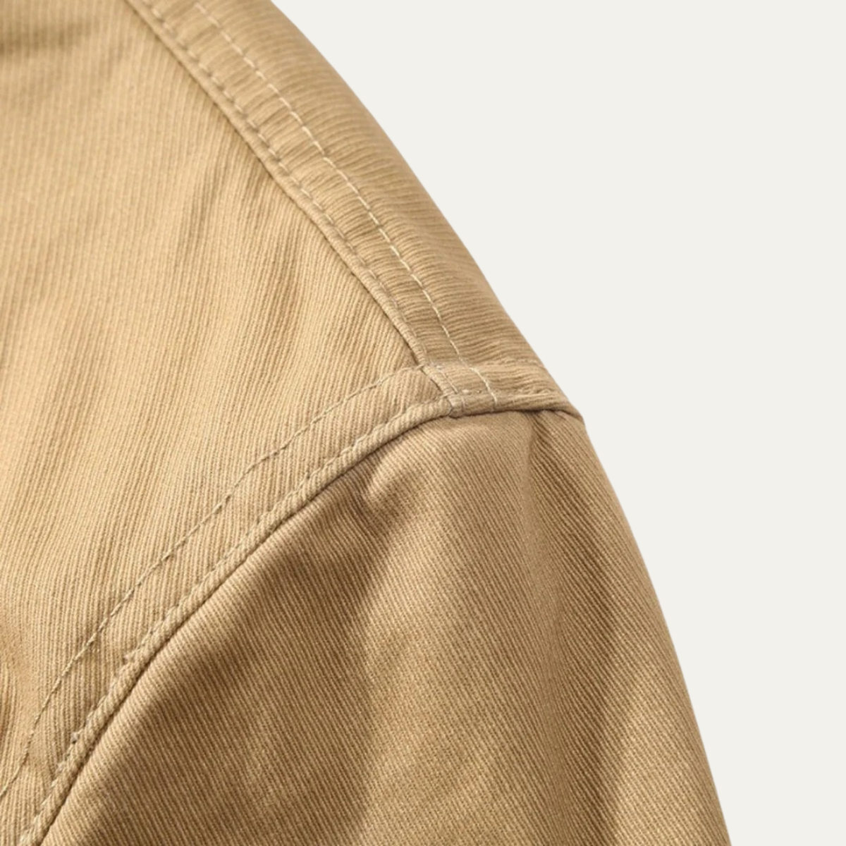 Axel | Men's Sherpa Lined Utility Jacket Beige