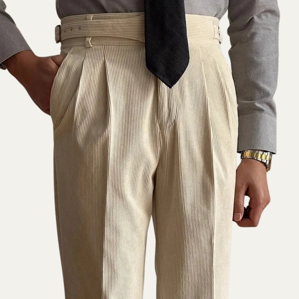 Dama Washington Beau men's pleated dress pants gray - view 3