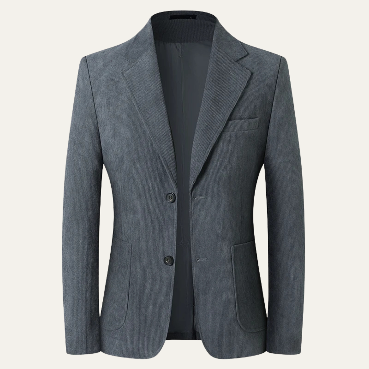 Beau | Men's Casual Blazer Gray Pinstripe