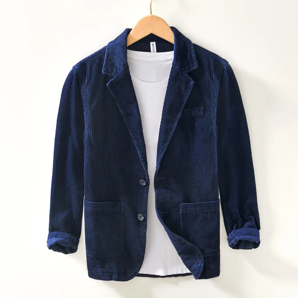 Bram | Men's Casual Corduroy Blazer Navy