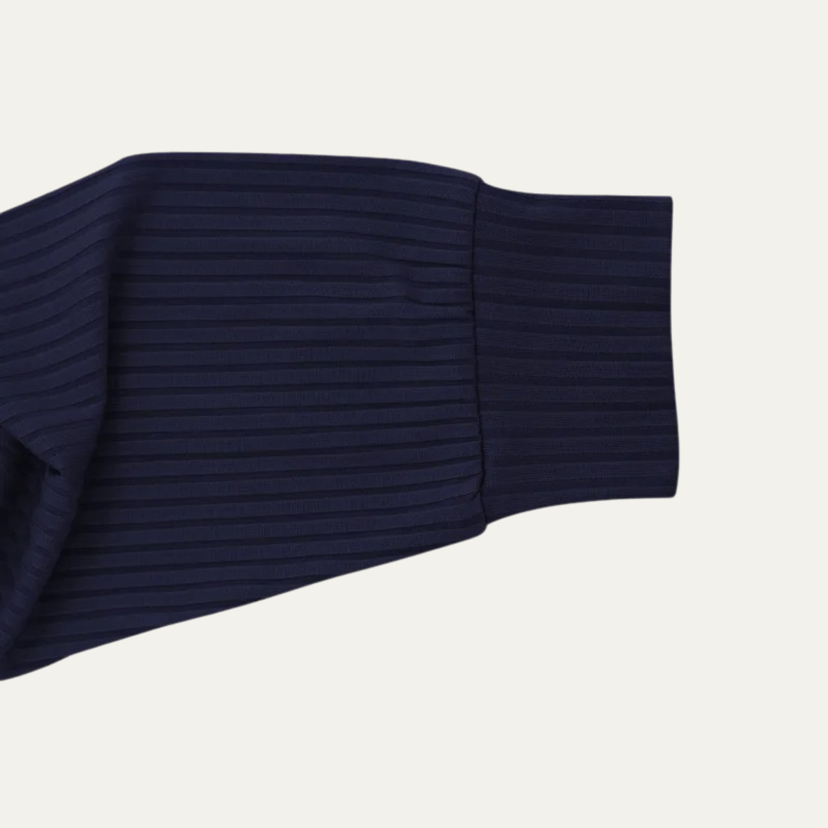 Soren | Men's Ribbed Polo Shirt Black Long Sleeve