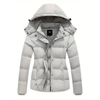 Dama Washington Nola women's puffer jacket navy hooded winter coat - view 5
