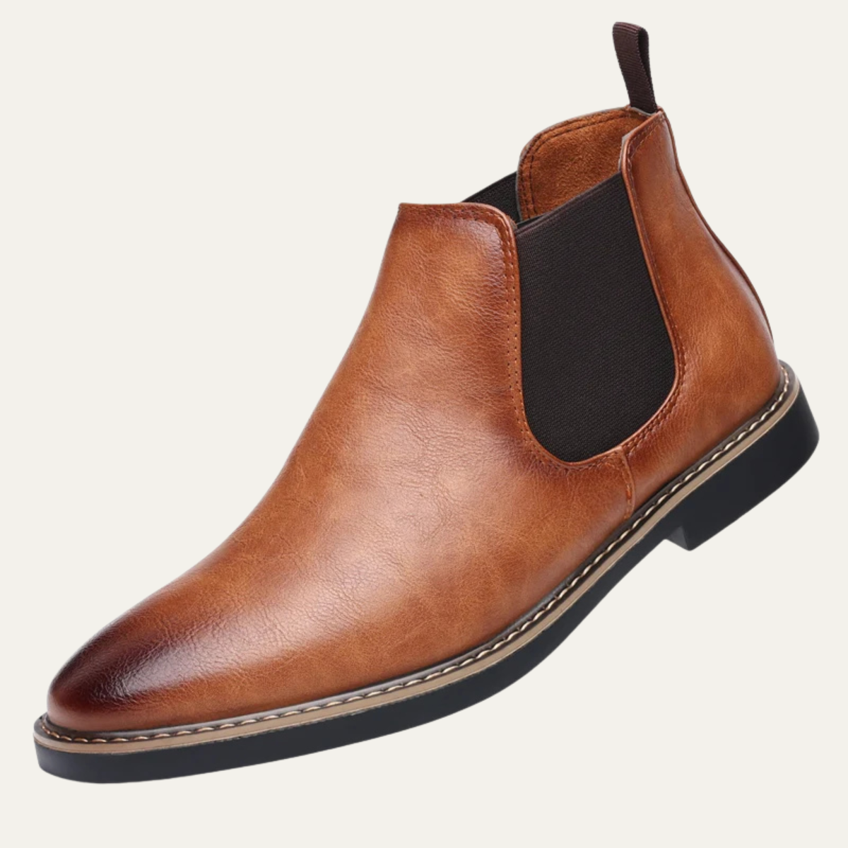 Sage | Men's Leather Chelsea Boot Black
