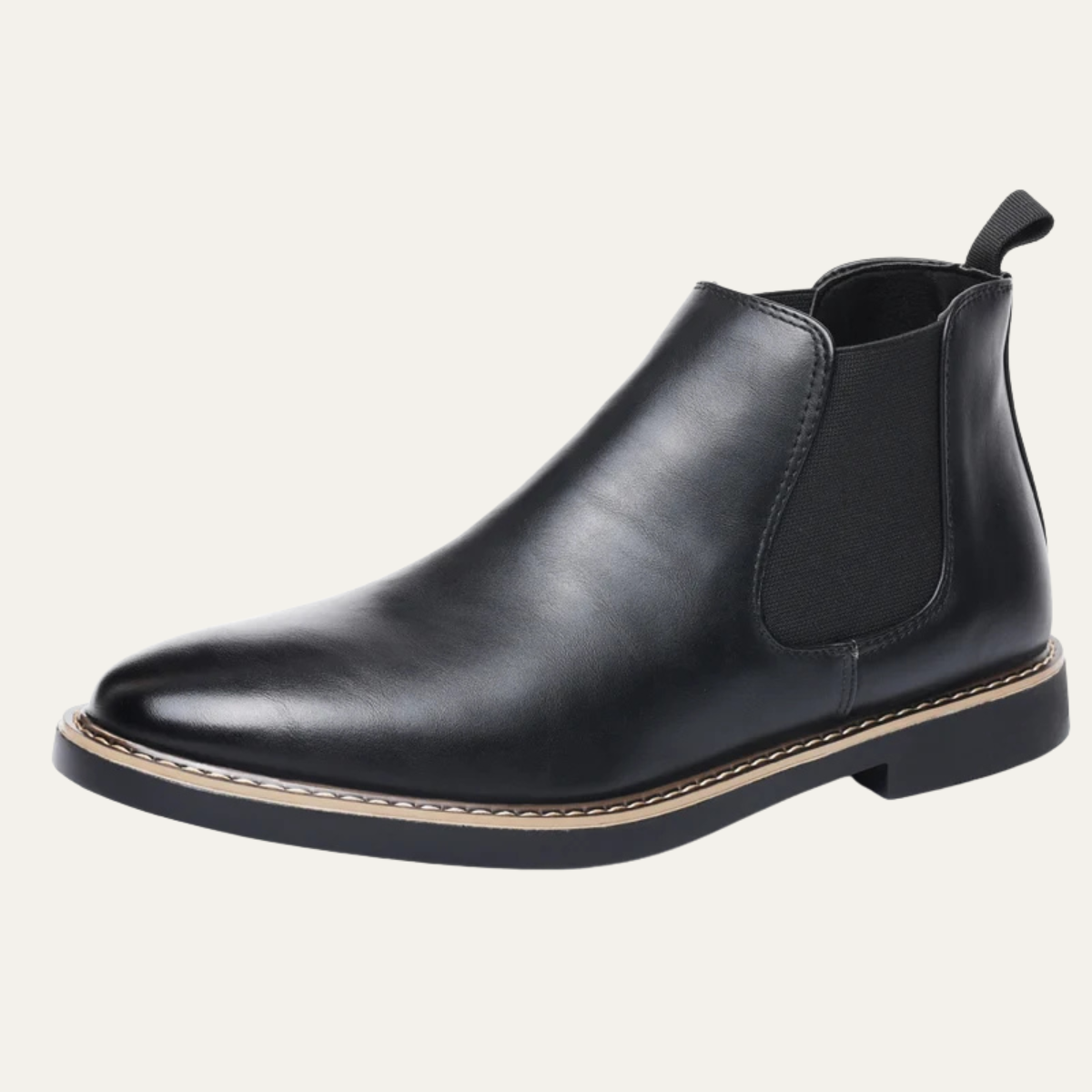 Sage | Men's Leather Chelsea Boot Black