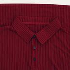 Soren | Men's Ribbed Polo Shirt Black Long Sleeve