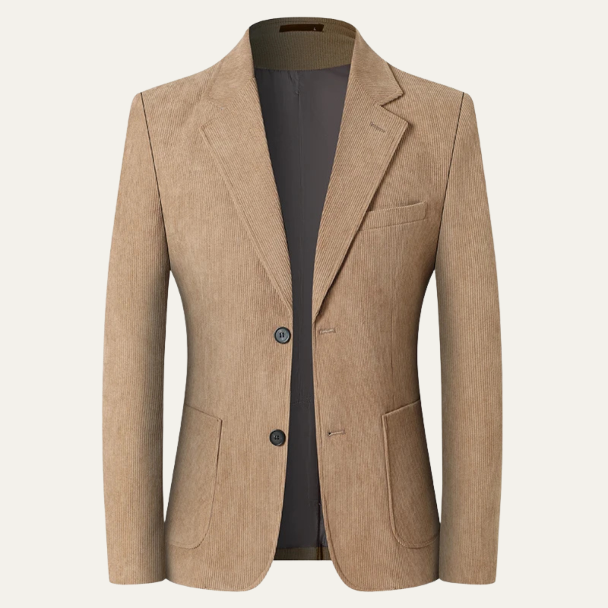 Beau | Men's Casual Blazer Gray Pinstripe