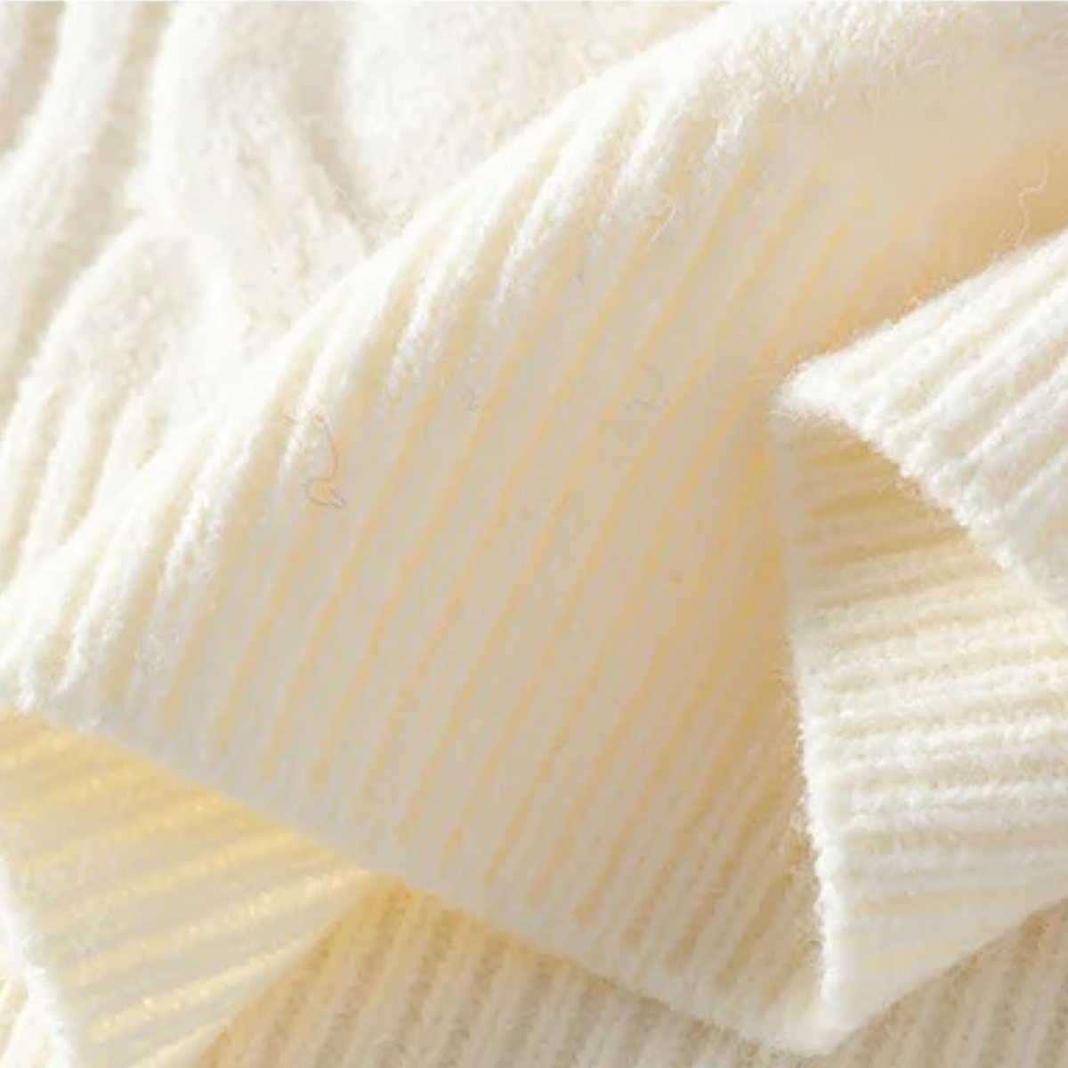 Cruz | Men's Cable Knit Reindeer Sweater Cream Red