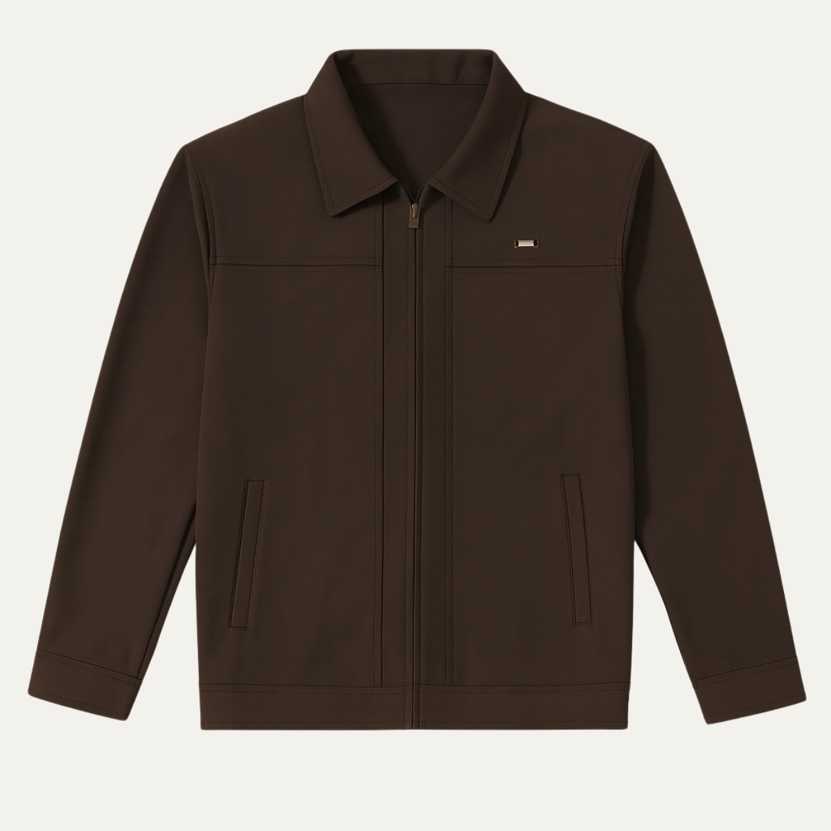 Axel | Men's Casual Harrington Jacket Brown