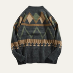Dama Washington Jasper men's argyle cardigan charcoal gray - view 2