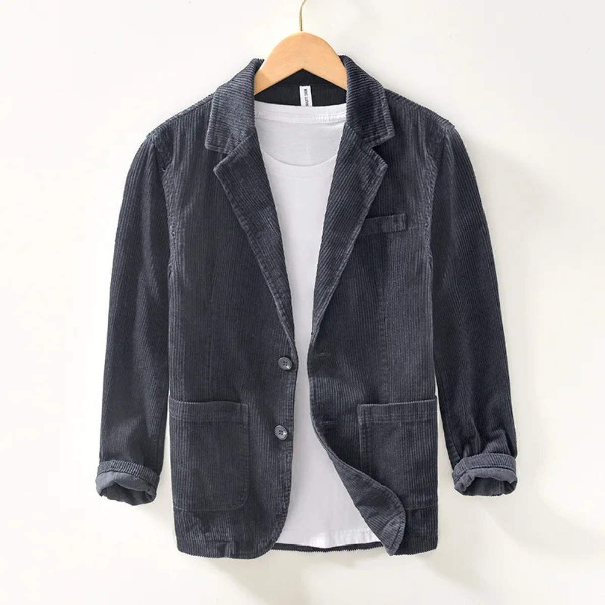 Bram | Men's Casual Corduroy Blazer Navy