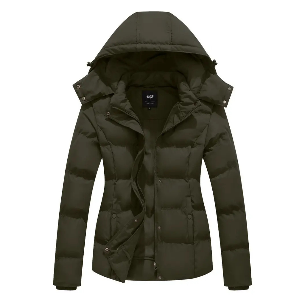 Dama Washington Nola women's puffer jacket navy hooded winter coat - view 9