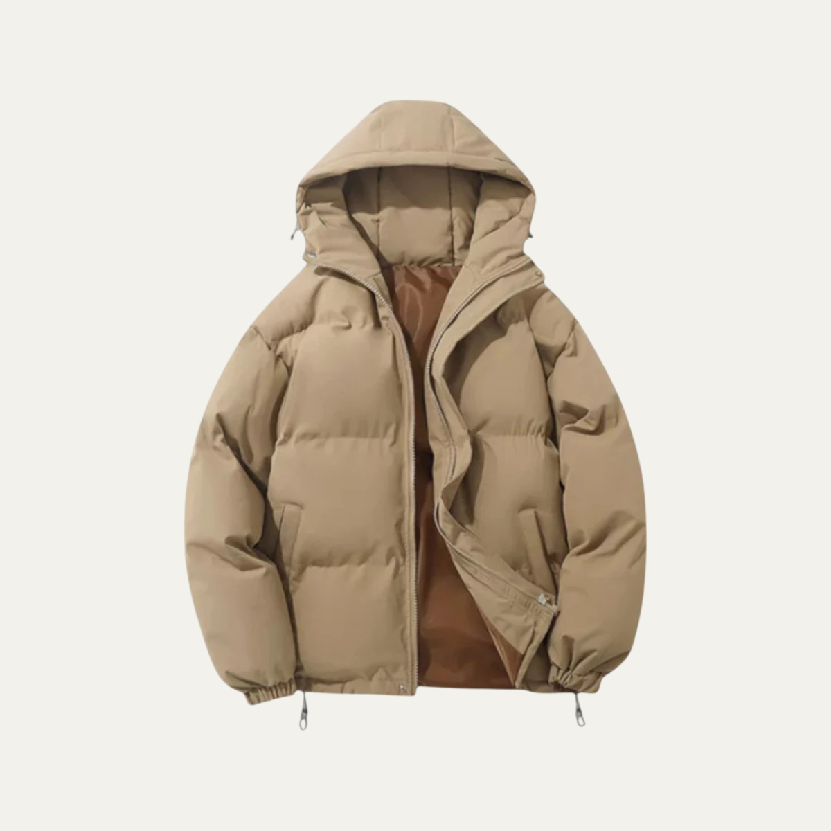 Callum | Men's Oversized Puffer Jacket Black Hooded Waterproof