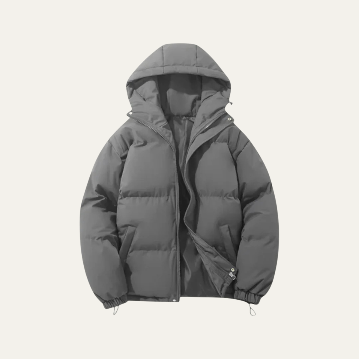 Callum | Men's Oversized Puffer Jacket Black Hooded Waterproof