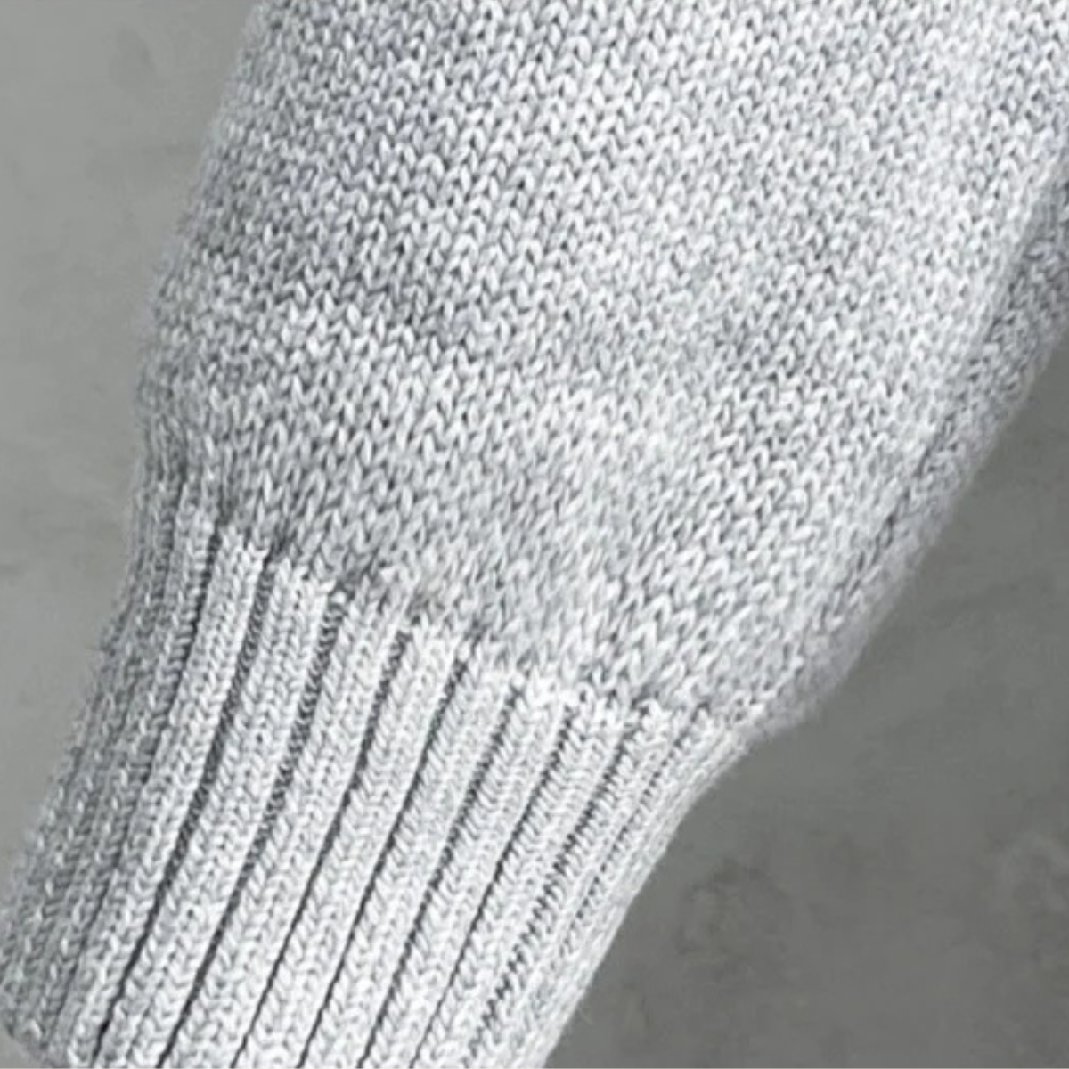 Axel | Men's Cable Knit Cardigan Gray Button Up